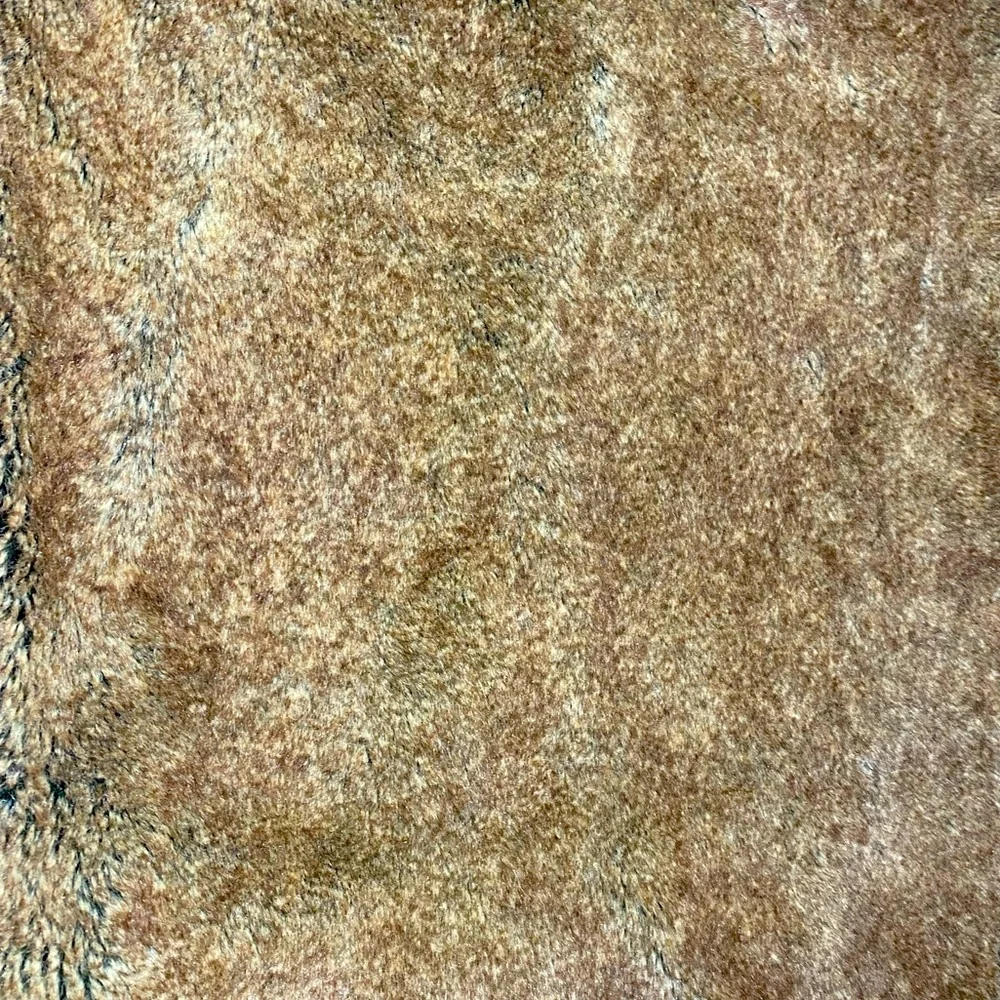 Pottery Barn faux fur‎ brown throw blanket